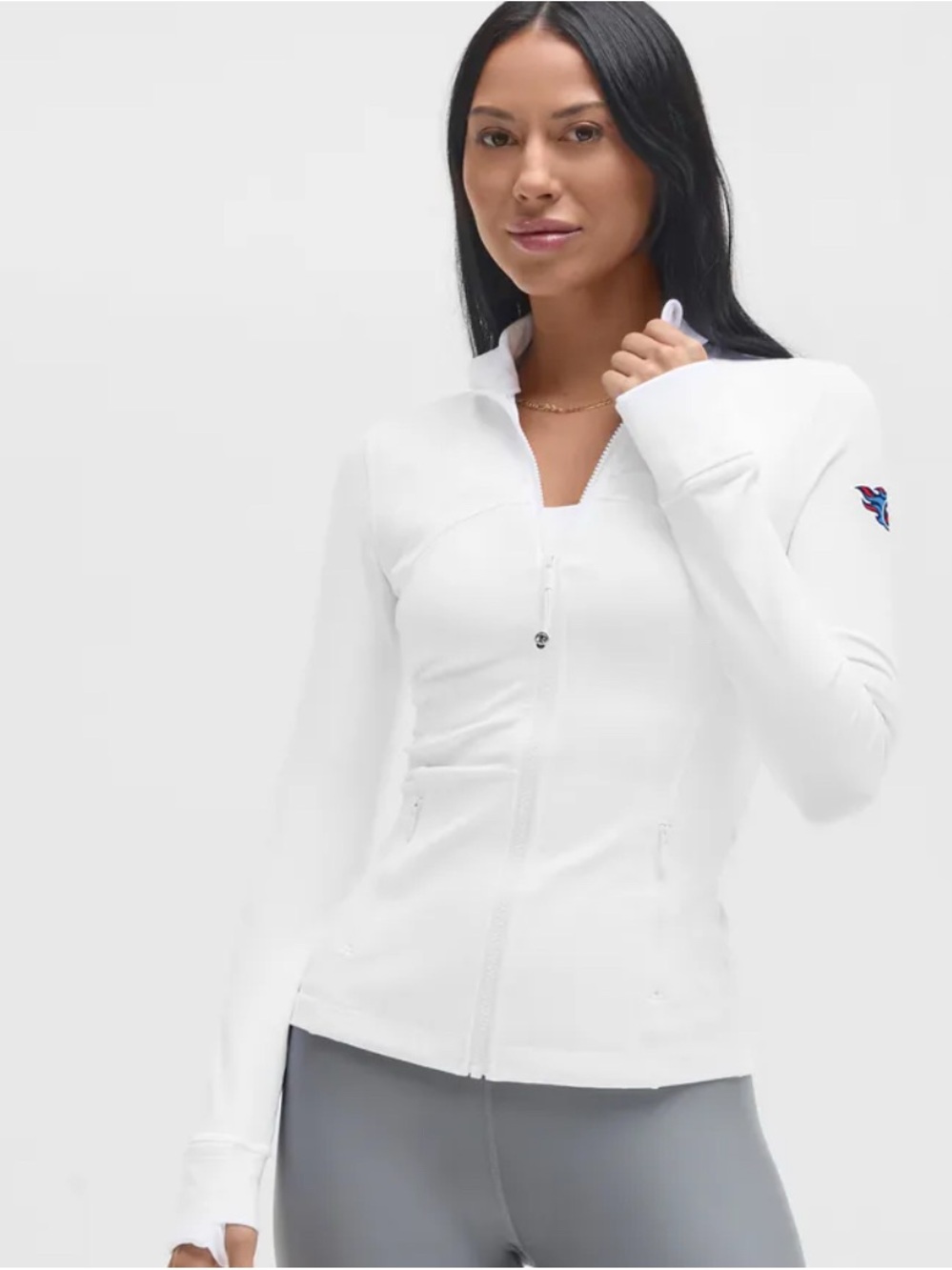 Lululemon align jacket Women's White Zip-Front Performance Jacket